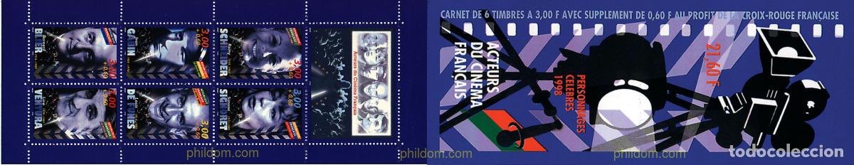 Sellos: 3342 MNH FRANCIA 1998 ACTORES DE CINE FRANCESES