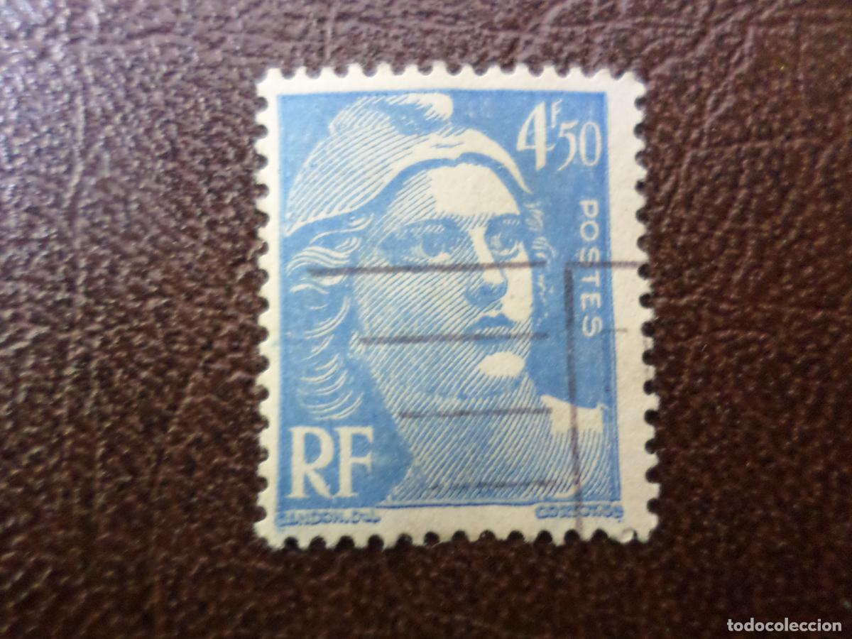 Sellos: +francia, 1945, marianne, Yvert 718A