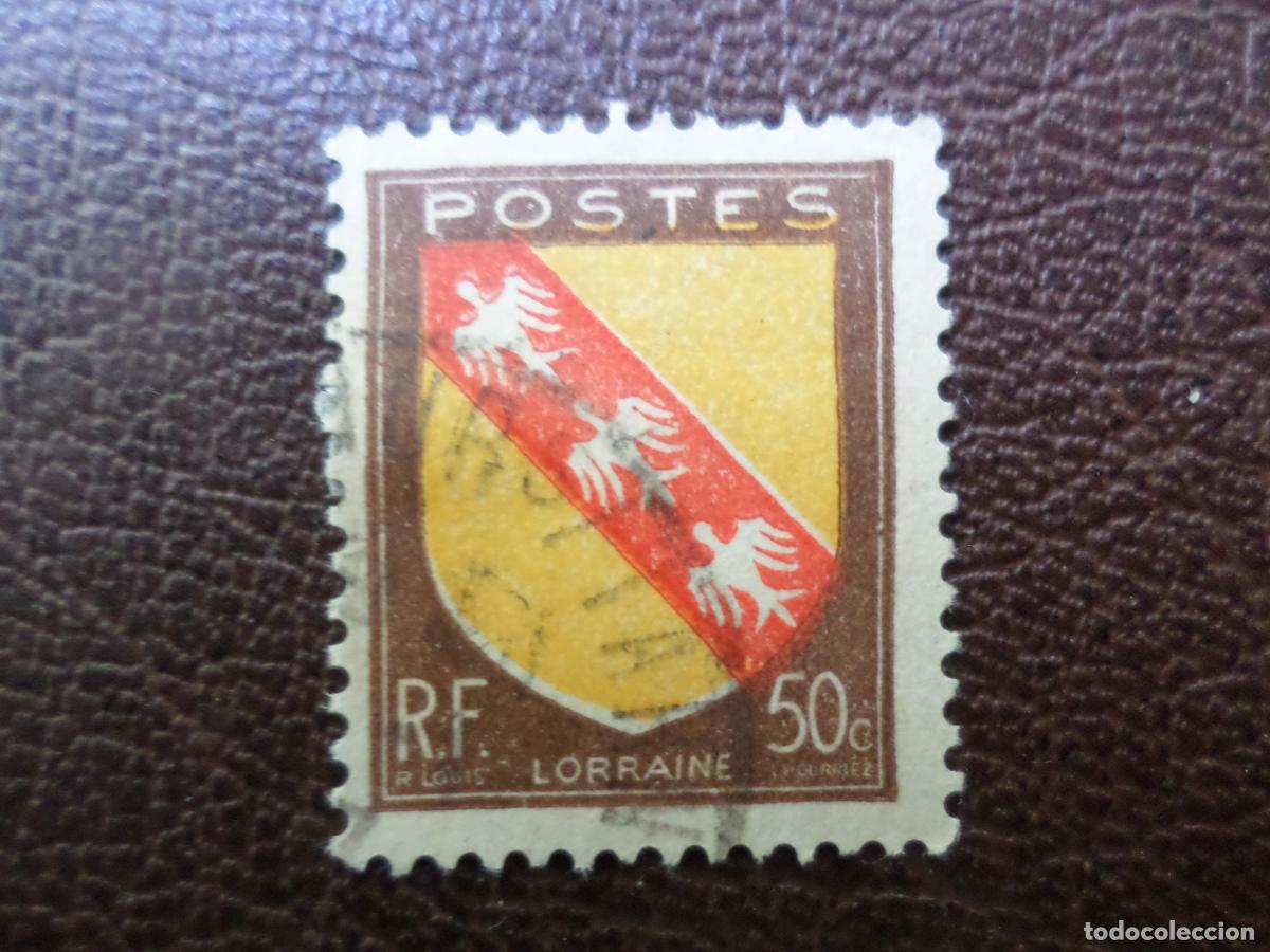 Sellos: +francia, 1946, escudos de provincias, lorraine, Yvert 757