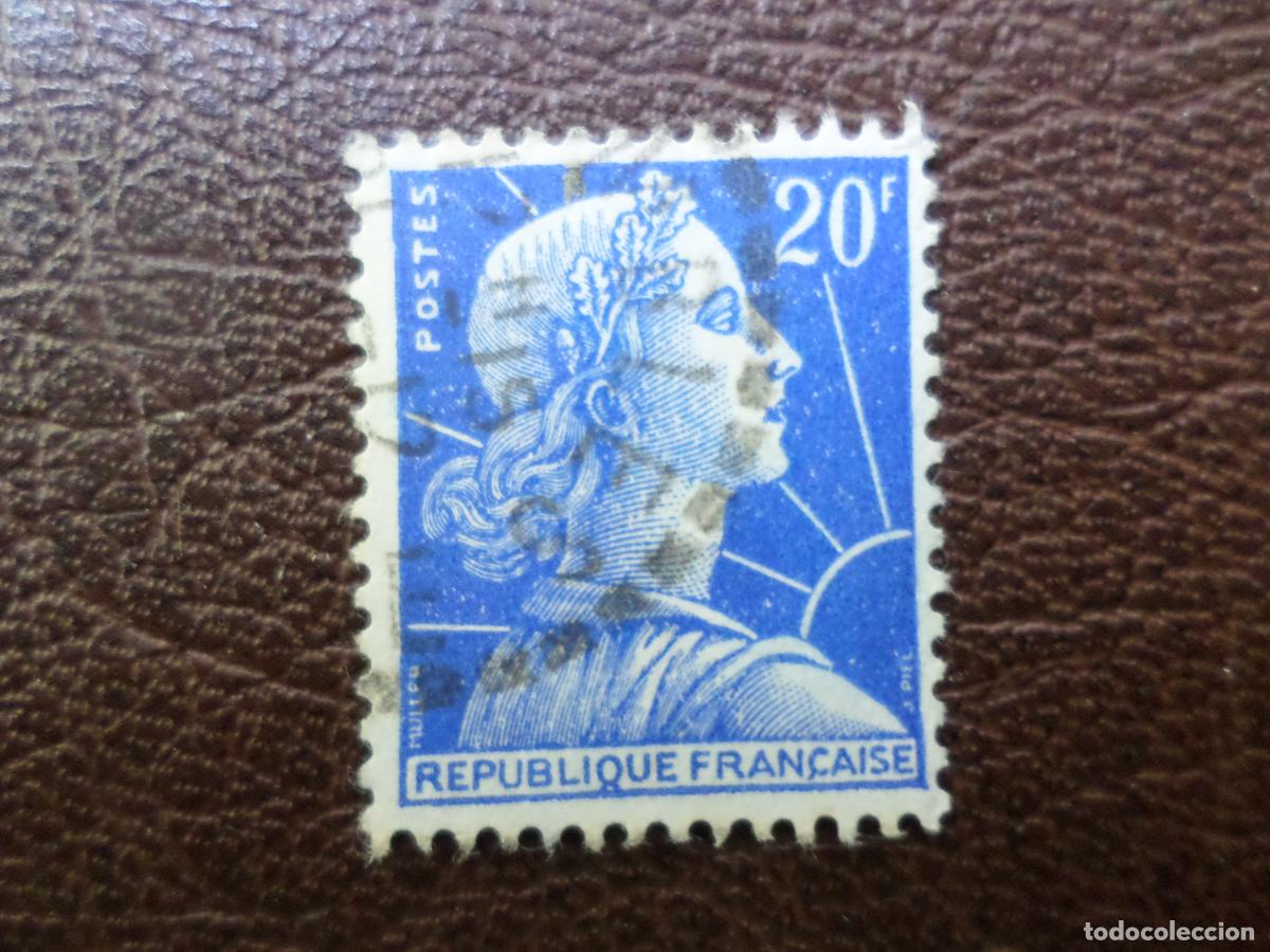 Sellos: +francia, 1955, marianne, Yvert 1011B