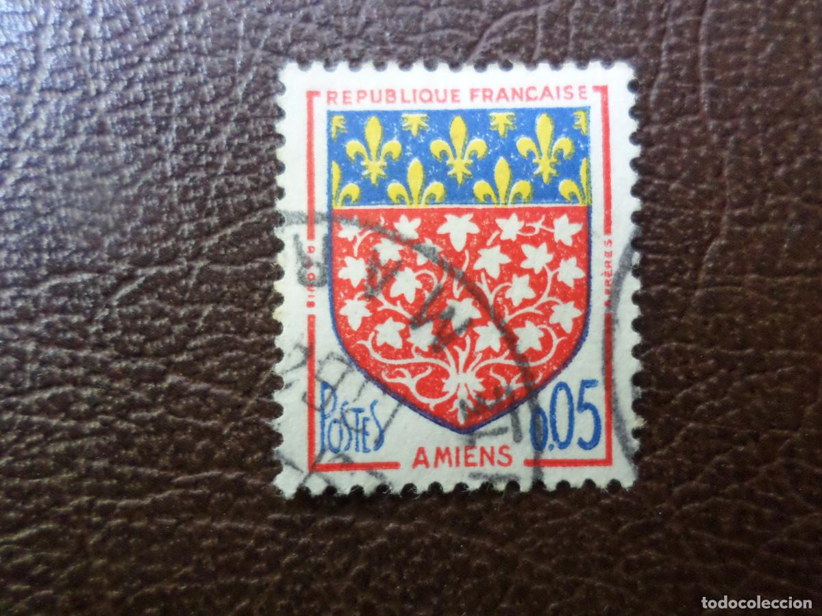 Sellos: +francia, 1962, escudos de ciudades, amiens, Yvert 1352