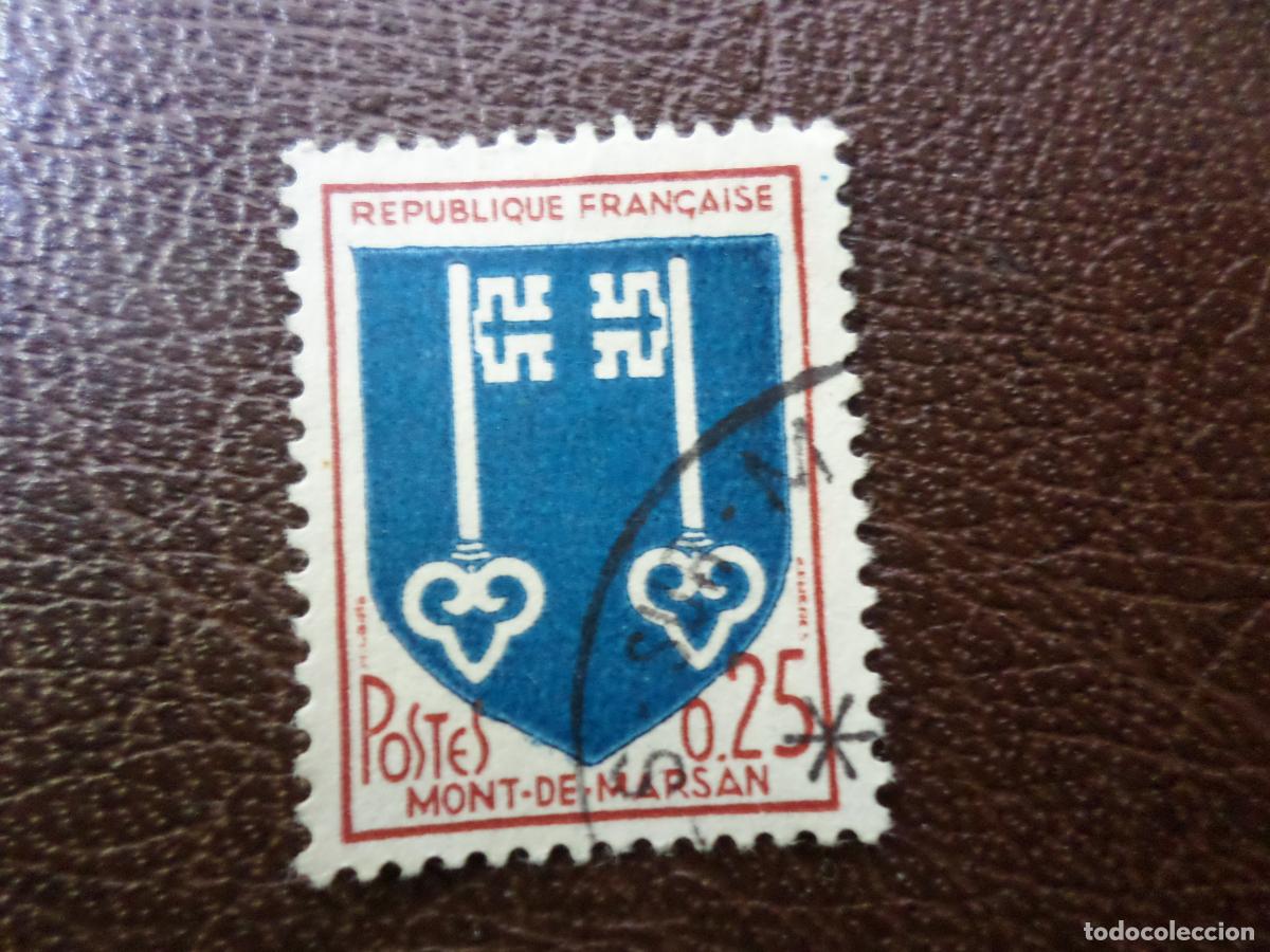 Sellos: +francia, 1966, escudos de ciudades, mont-de-marsan, Yvert 1469