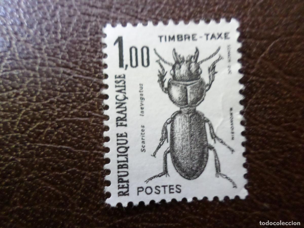 Sellos: +francia, 1982, insectos coleopteros, sello de tasa Yvert 106