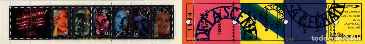 Sellos: 3430 MNH FRANCIA 1994 ACTORES DE CINE