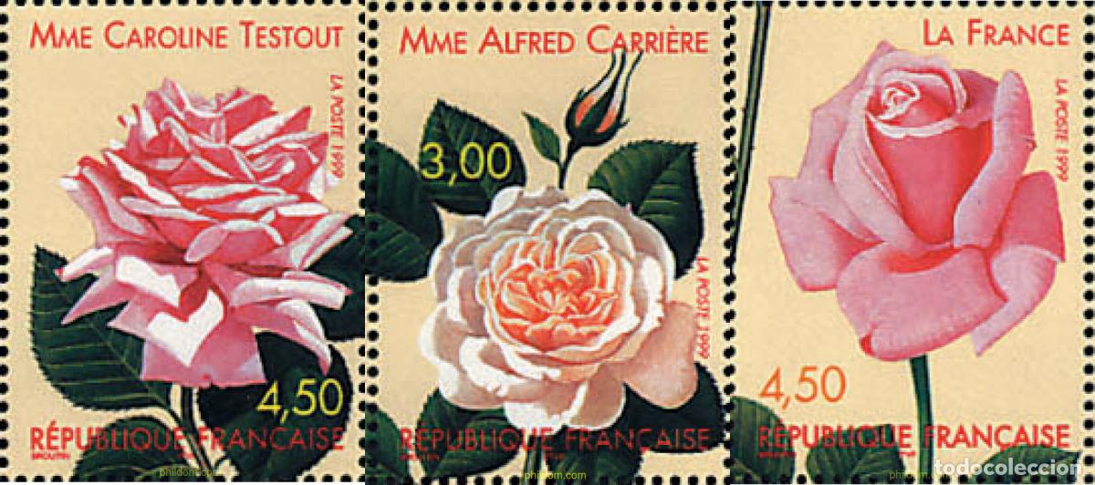 Sellos: 142662 MNH FRANCIA 1999 CONGRESO MUNDIAL DE ROSAS ANTIGUAS EN LYON