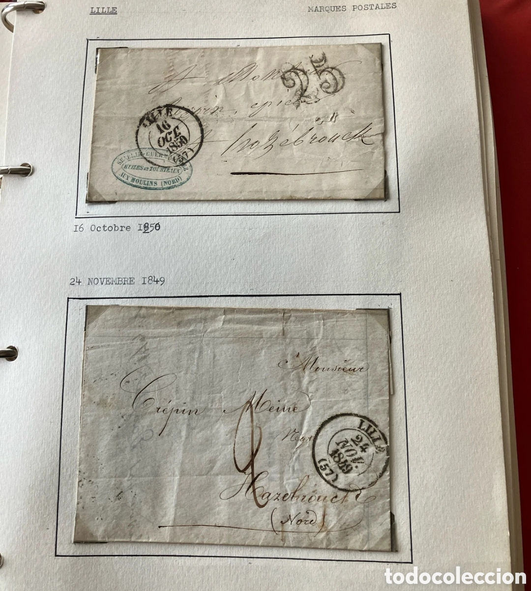 Sellos: Lille colecci&oacute;n cl&aacute;sica filatelia historia postal