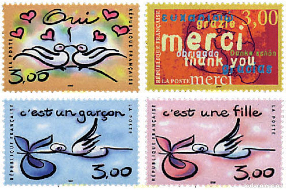 Sellos: 53390 MNH FRANCIA 1999 SELLOS DE FELICITACION