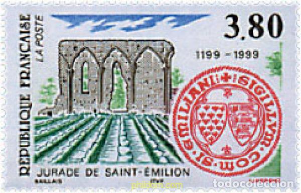 Sellos: 53395 MNH FRANCIA 1999 800 ANIVERSARIO DE SAINT-EMILION