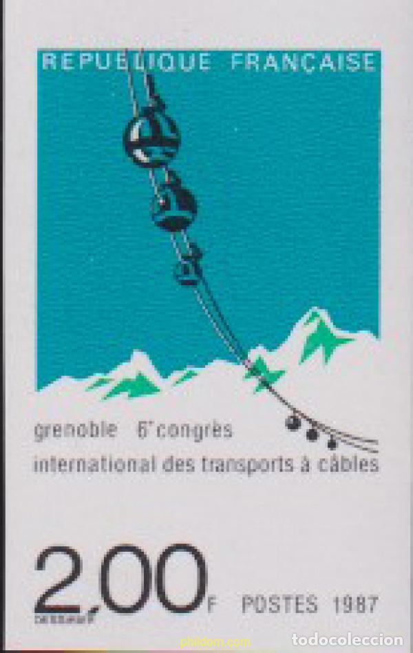 Sellos: 617194 MNH FRANCIA 1987 6 CONGRESO INTERNACIONAL DE TRANSPORTES POR CABLE