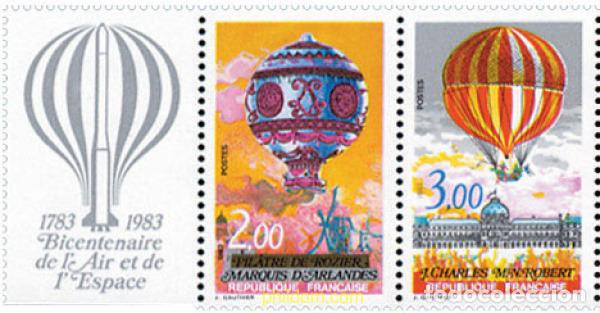 Sellos: 6036 MNH FRANCIA 1983 PRIMERAS ASCENCIONES DEL HOMBRE