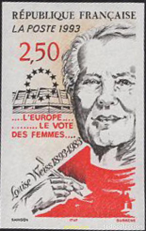 Sellos: 638606 MNH FRANCIA 1993 ANIVERSARIOS DE LUISA WEISS