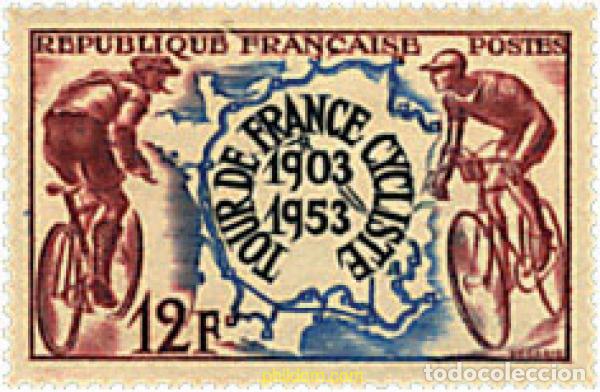 Selos: 65490 MNH FRANCIA 1953 50 ANIVERSARIO DE LA VUELTA CICLISTA A FRANCIA