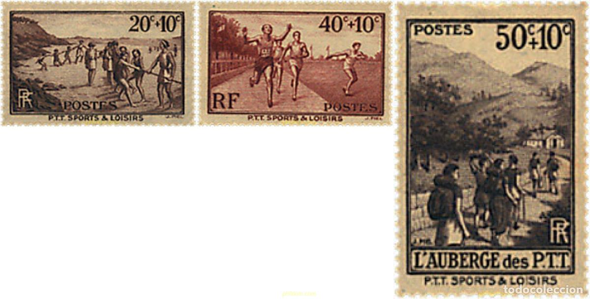 Sellos: 248676 HINGED FRANCIA 1937 PRO EMPLEADOS DE CORREOS