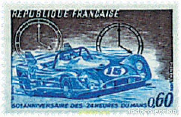 Sellos: 41088 MNH FRANCIA 1973 50 ANIVERSARIO DE LAS 24 HORAS DE LE MANS
