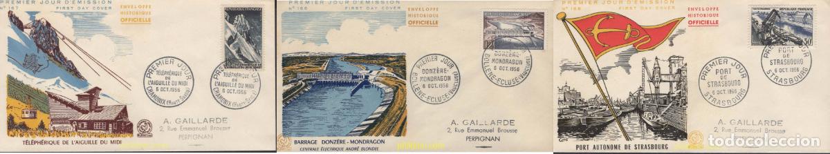 Sellos: 376188 MNH FRANCIA 1956 REALIZACIONES TECNICAS