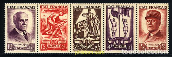Sellos: 247068 HINGED FRANCIA 1943 PRO AYUDA NACIONAL
