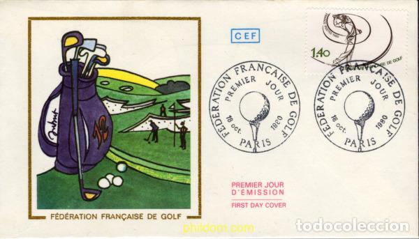 Sellos: 136042 MNH FRANCIA 1980 FEDERACION FRANCESA DE GOLF