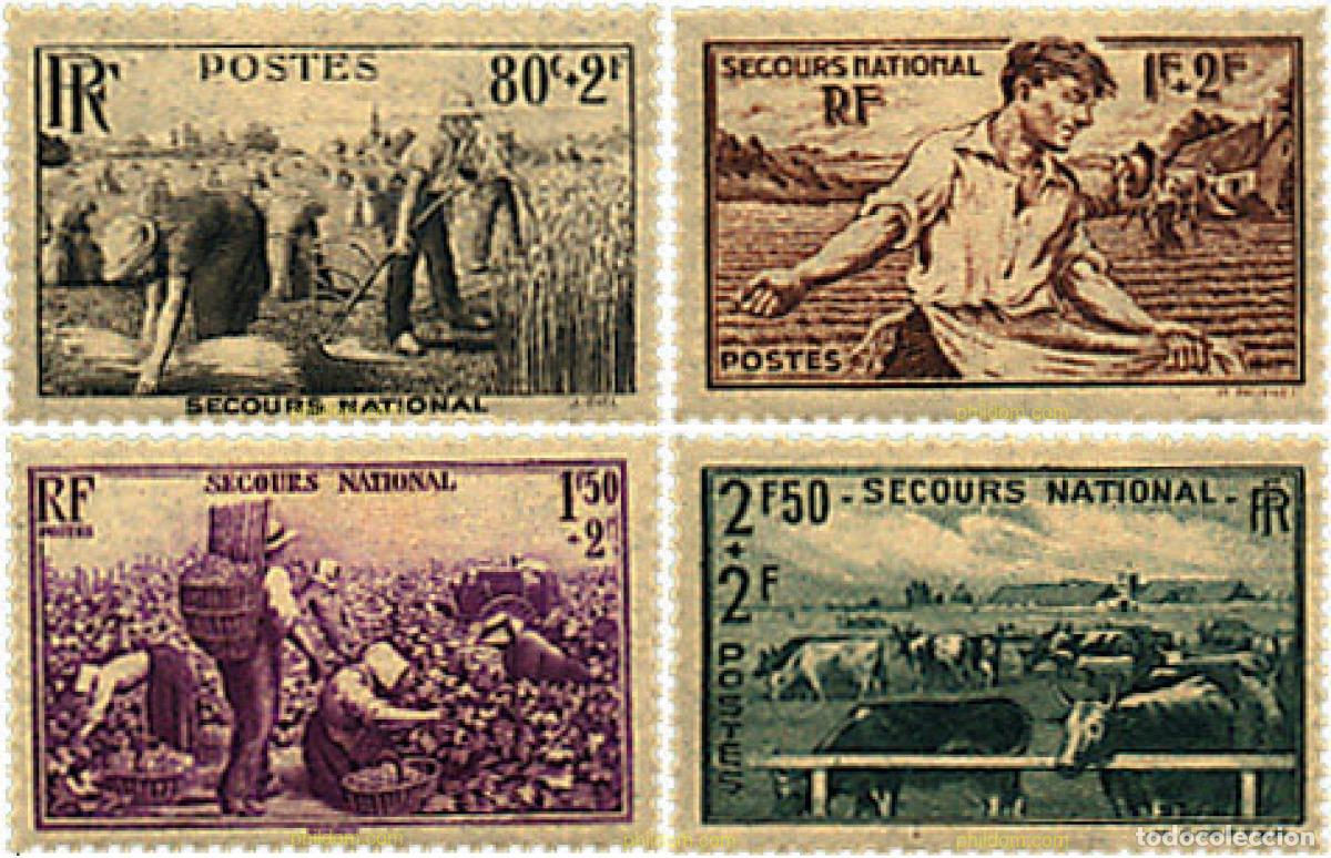 Sellos: 88095 MNH FRANCIA 1940 PRO AYUDA NACIONAL