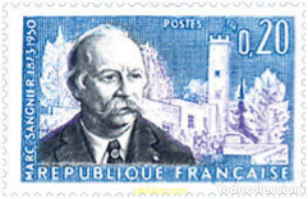 Sellos: 352812 HINGED FRANCIA 1960 10 ANIVERSARIO DE LA MUERTE DE MARC SANGNIER