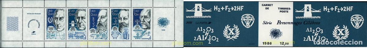 Sellos: 2621 MNH FRANCIA 1986 PERSONAJES CELEBRES