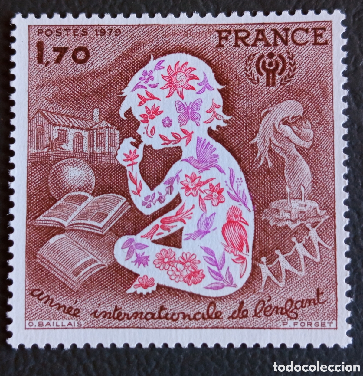 Sellos: Francia 1979 A&ntilde;o Internacional del Ni&ntilde;o 1F70 Yvert 2060 MNH★★