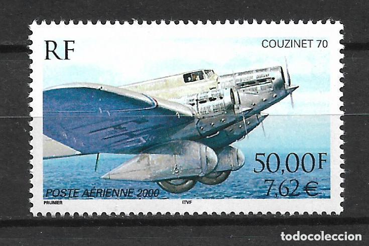 Sellos: francia 2000 scott C63 ** mnh facial 7.62&euro; aviones correo aereo - 4/54