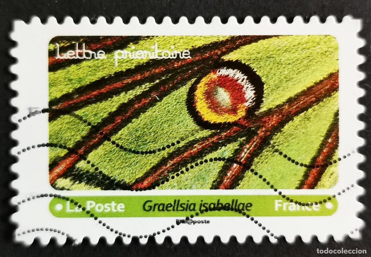 Sellos: Sello Francia 2020, Alas mariposa: Polilla Luna Espa&ntilde;ola (Graellsi, Sin Valor Facial Michel: FR 7518