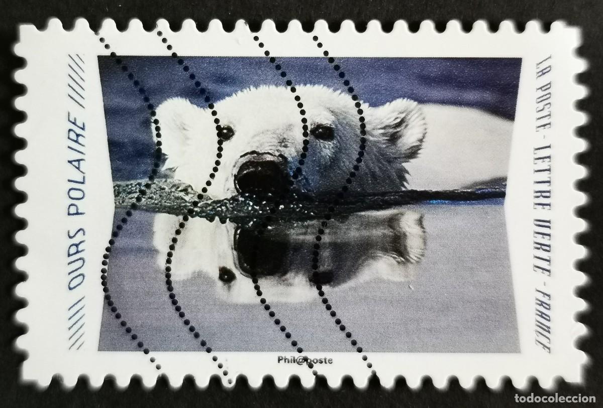 Sellos: Sello Francia 2020, Animales reflejos: Oso polar (Ursus maritimus), Sin Valor Facial Michel: FR 7533