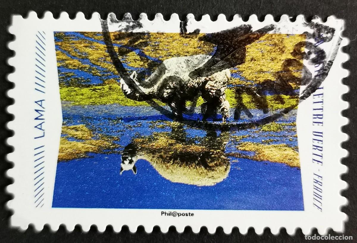 Sellos: Sello Francia 2020, Animales reflejos: Llama (Lama glama, Sin Valor Facial Michel: FR 7536