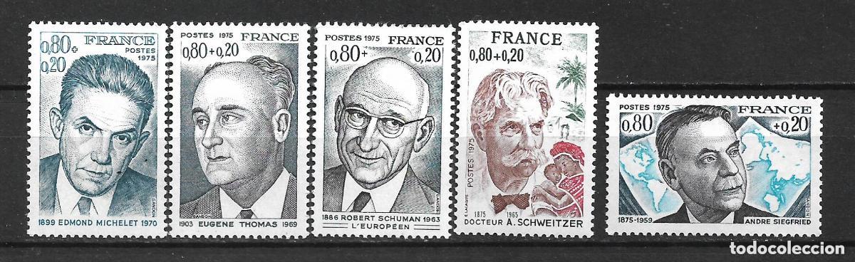 Sellos: francia 1975 scott B483/B487 ** mnh 2.50&euro;- 19/12