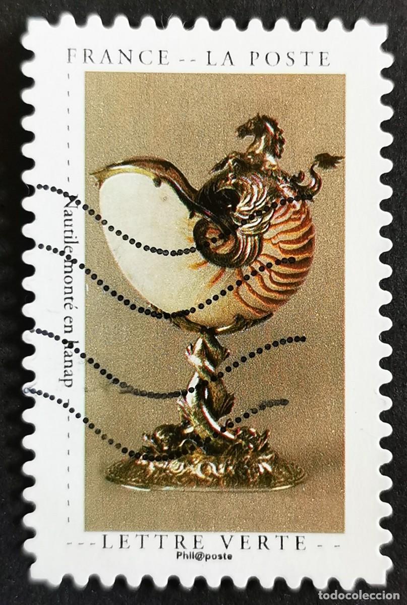 Sellos: Sello Francia 2020, Curiosidades: Concha de nautilo montada, Sin Valor Facial Michel: FR 7548