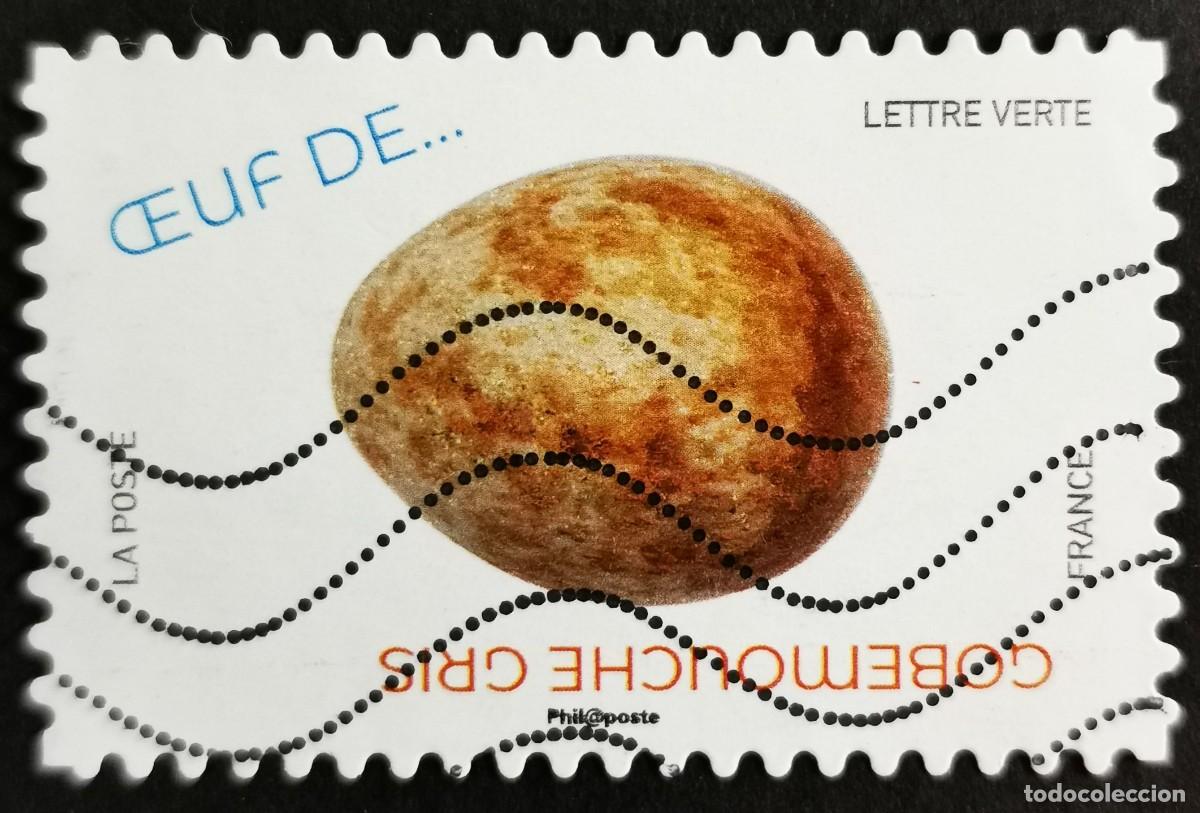 Sellos: Sello Francia 2020, Huevos aves: Huevo de papamoscas gris (Muscica, Sin Valor Facial Michel: FR 7568