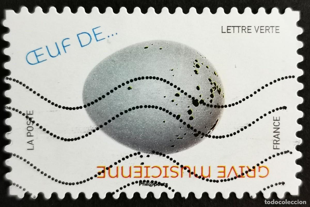 Sellos: Sello Francia 2020, Huevos aves: Huevo de zorzal com&uacute;n (Turdus pr , Sin Valor Facial Michel: FR 7573