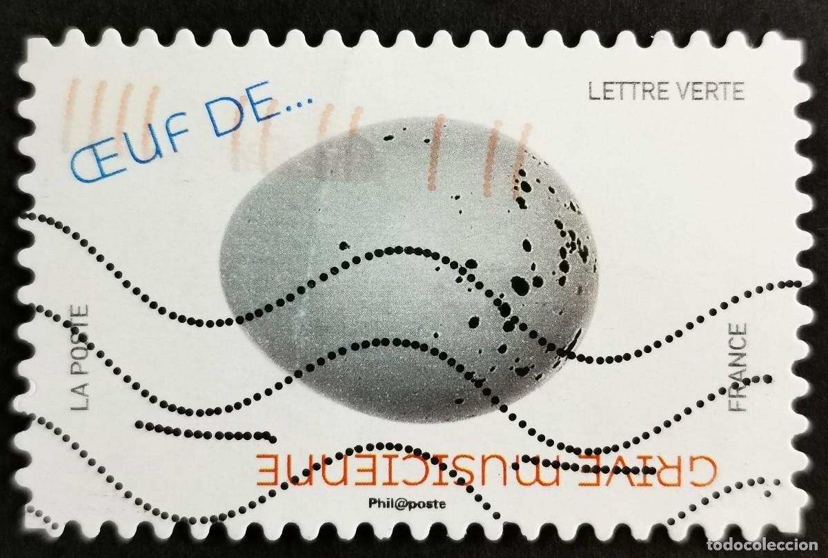 Sellos: Sello Francia 2020, Huevos aves: Huevo de zorzal com&uacute;n (Turdus pr , Sin Valor Facial Michel: FR 7573