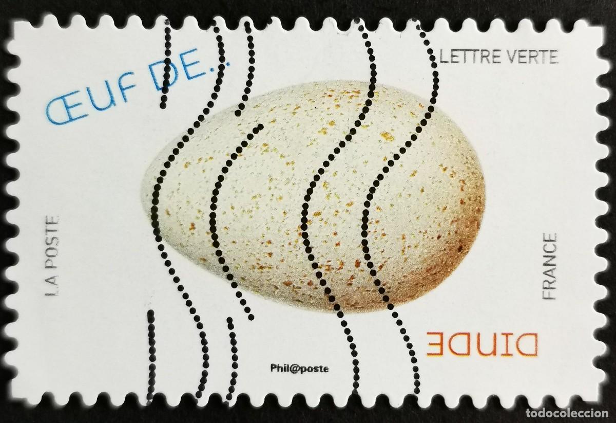 Sellos: Sello Francia 2020, Huevos aves: Huevo de pavo dom&eacute;stico (Meleagri, Sin Valor Facial Michel: FR 7575