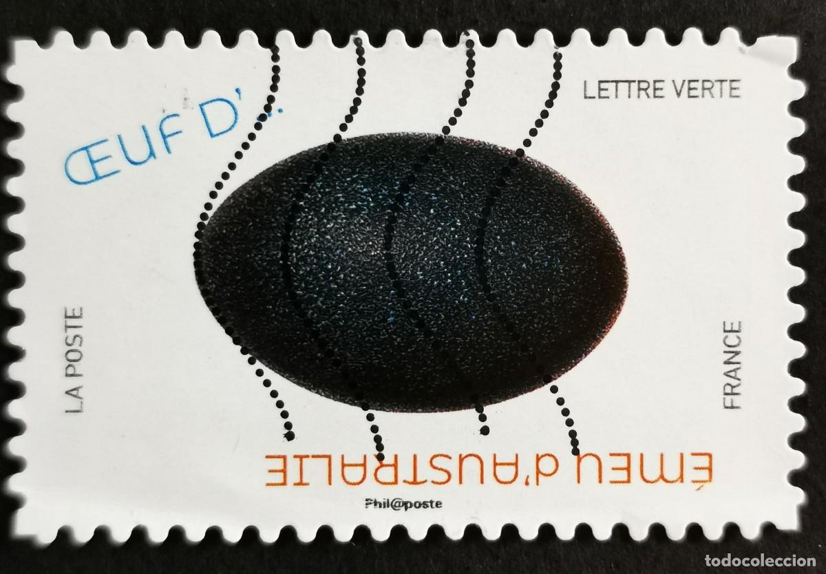 Sellos: Sello Francia 2020, Huevos aves: Huevo de em&uacute; australiano (Dromaiu, Sin Valor Facial Michel: FR 7577
