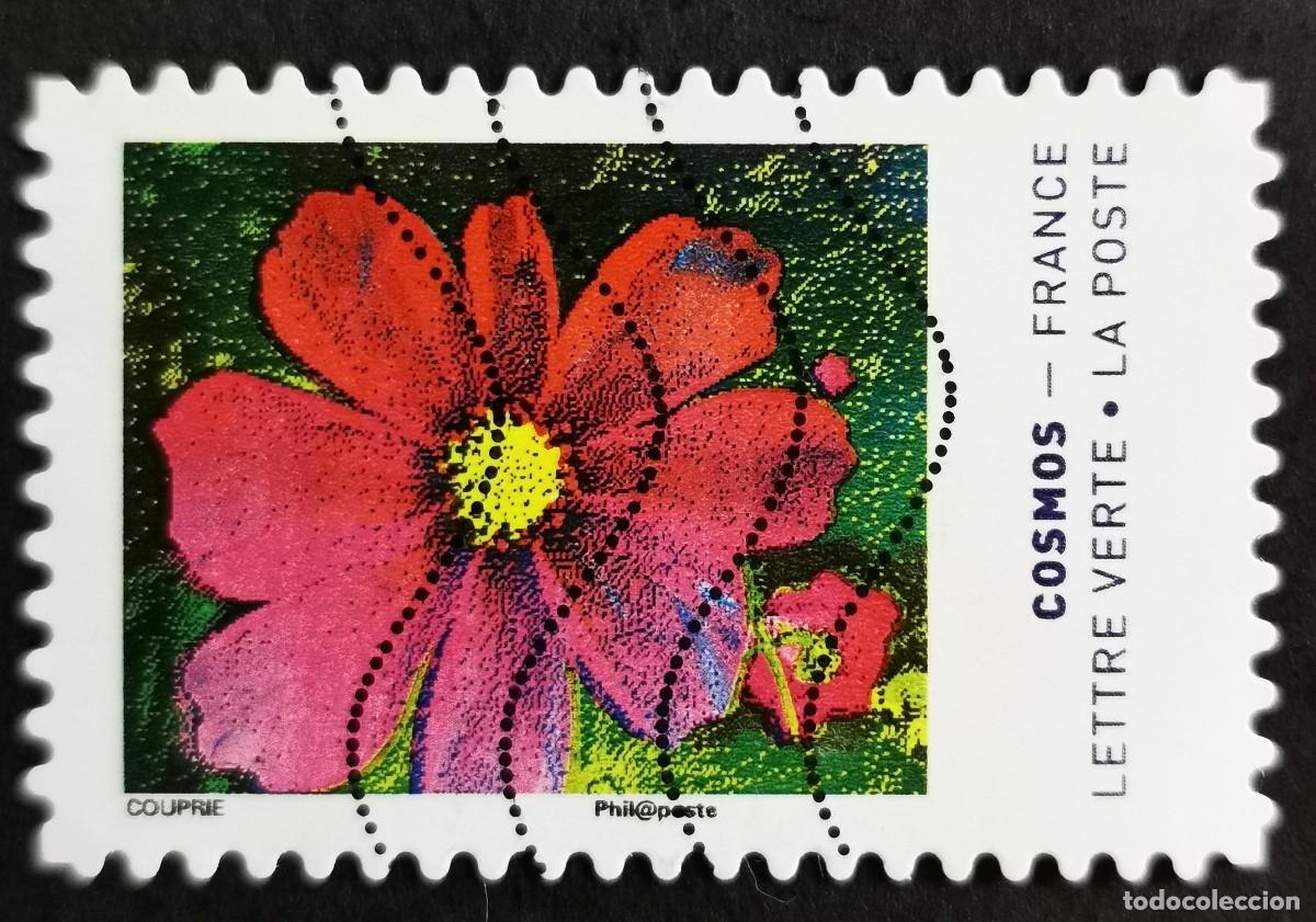 Sellos: Sello Francia 2020, Colores de la flor Cosmos Sin Valor Facial Michel: FR 7583