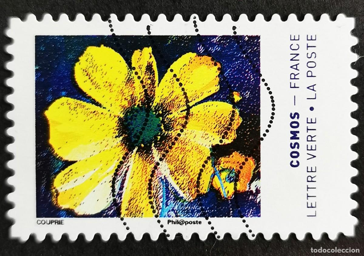 Sellos: Sello Francia 2020, Colores de la flor Cosmos Sin Valor Facial Michel: FR 7584