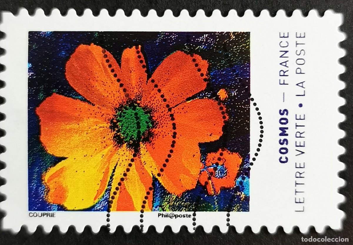 Sellos: Sello Francia 2020, Colores de la flor Cosmos Sin Valor Facial Michel: FR 7585