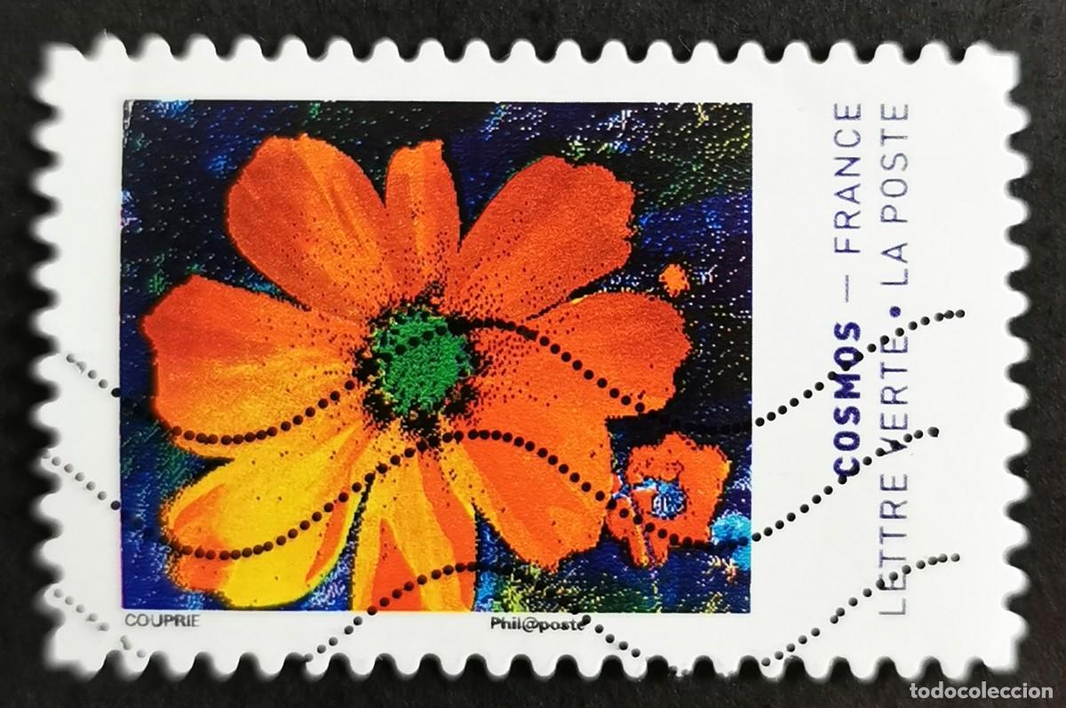 Sellos: Sello Francia 2020, Colores de la flor Cosmos Sin Valor Facial Michel: FR 7585