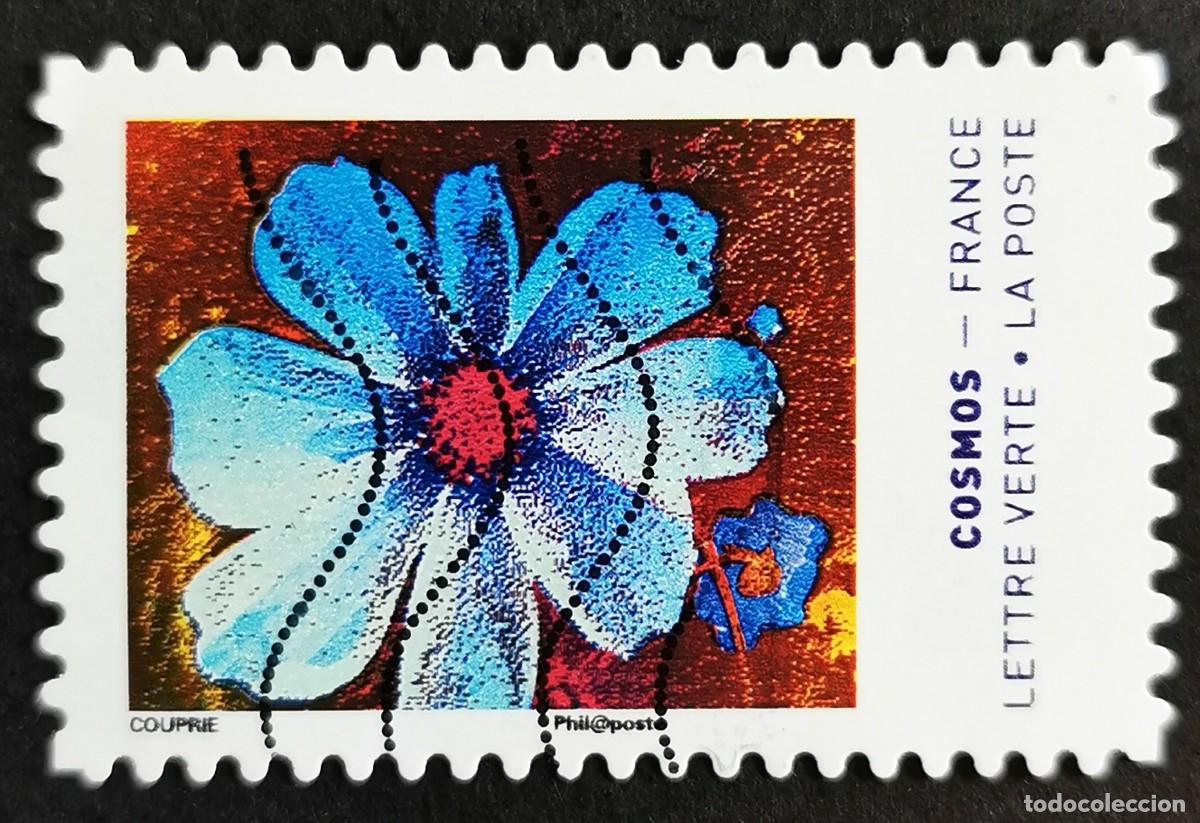 Sellos: Sello Francia 2020, Colores de la flor Cosmos Sin Valor Facial Michel: FR 7586