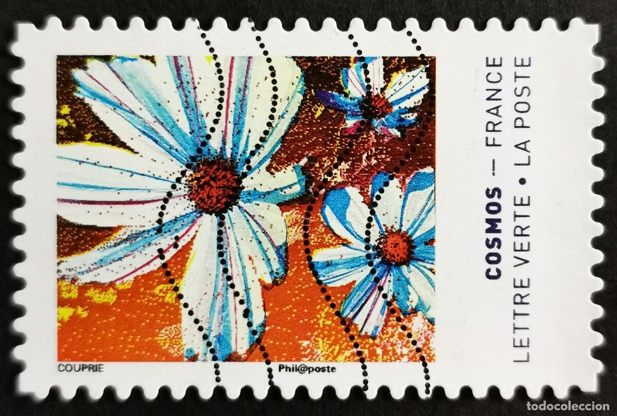 Sellos: Sello Francia 2020, Colores de la flor Cosmos Sin Valor Facial Michel: FR 7587