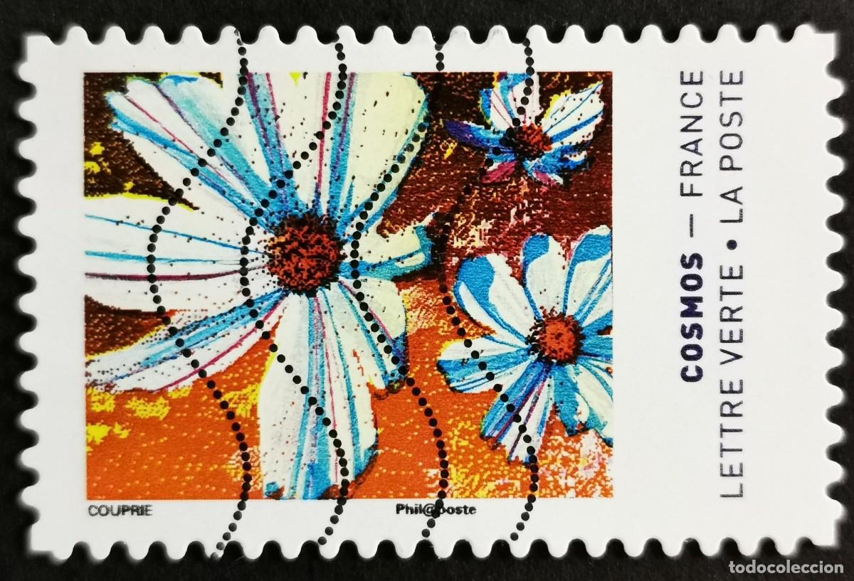 Sellos: Sello Francia 2020, Colores de la flor Cosmos Sin Valor Facial Michel: FR 7587