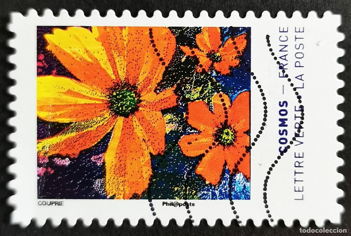 Sellos: Sello Francia 2020, Colores de la flor Cosmos Sin Valor Facial Michel: FR 7588