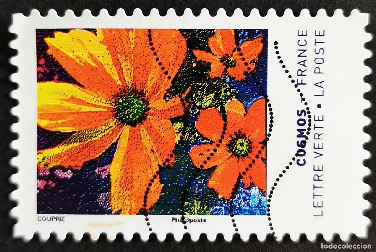Sellos: Sello Francia 2020, Colores de la flor Cosmos Sin Valor Facial Michel: FR 7588