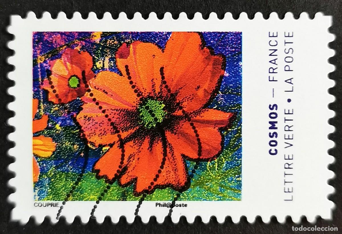 Sellos: Sello Francia 2020, Colores de la flor Cosmos Sin Valor Facial Michel: FR 7591