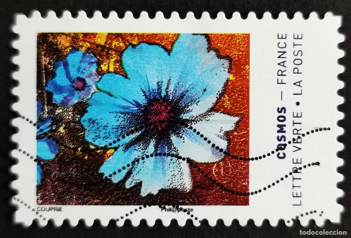 Sellos: Sello Francia 2020, Colores de la flor Cosmos Sin Valor Facial Michel: FR 7592