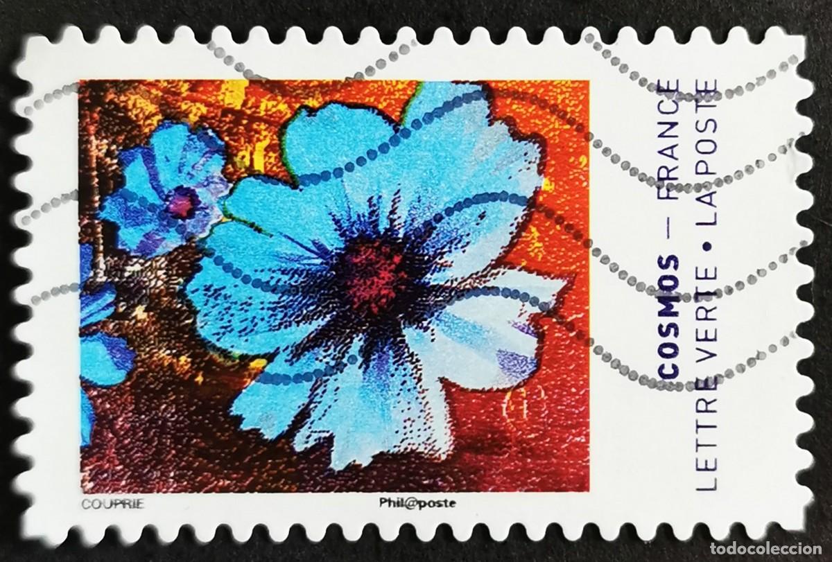 Sellos: Sello Francia 2020, Colores de la flor Cosmos Sin Valor Facial Michel: FR 7592