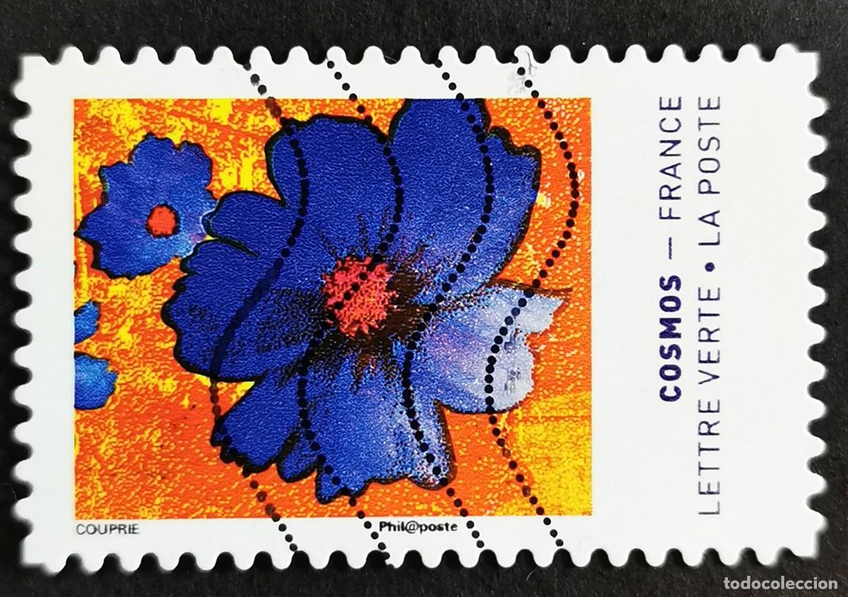 Sellos: Sello Francia 2020, Colores de la flor Cosmos Sin Valor Facial Michel: FR 7593