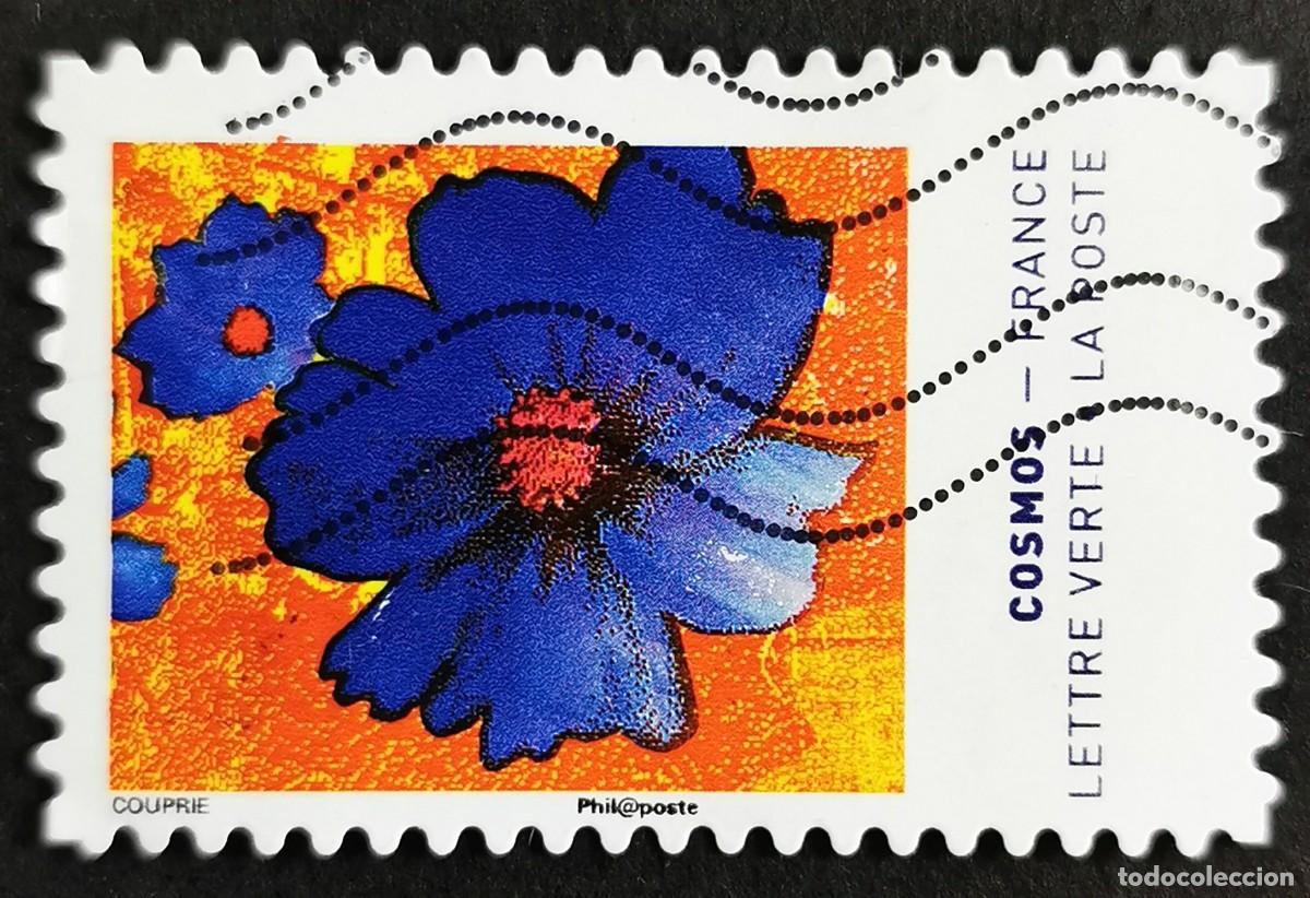 Sellos: Sello Francia 2020, Colores de la flor Cosmos Sin Valor Facial Michel: FR 7593